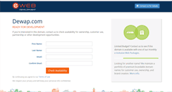 Desktop Screenshot of dewap.com